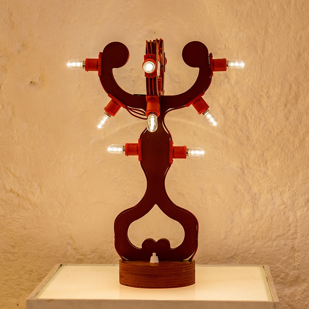 Lampada a batteria candeliere