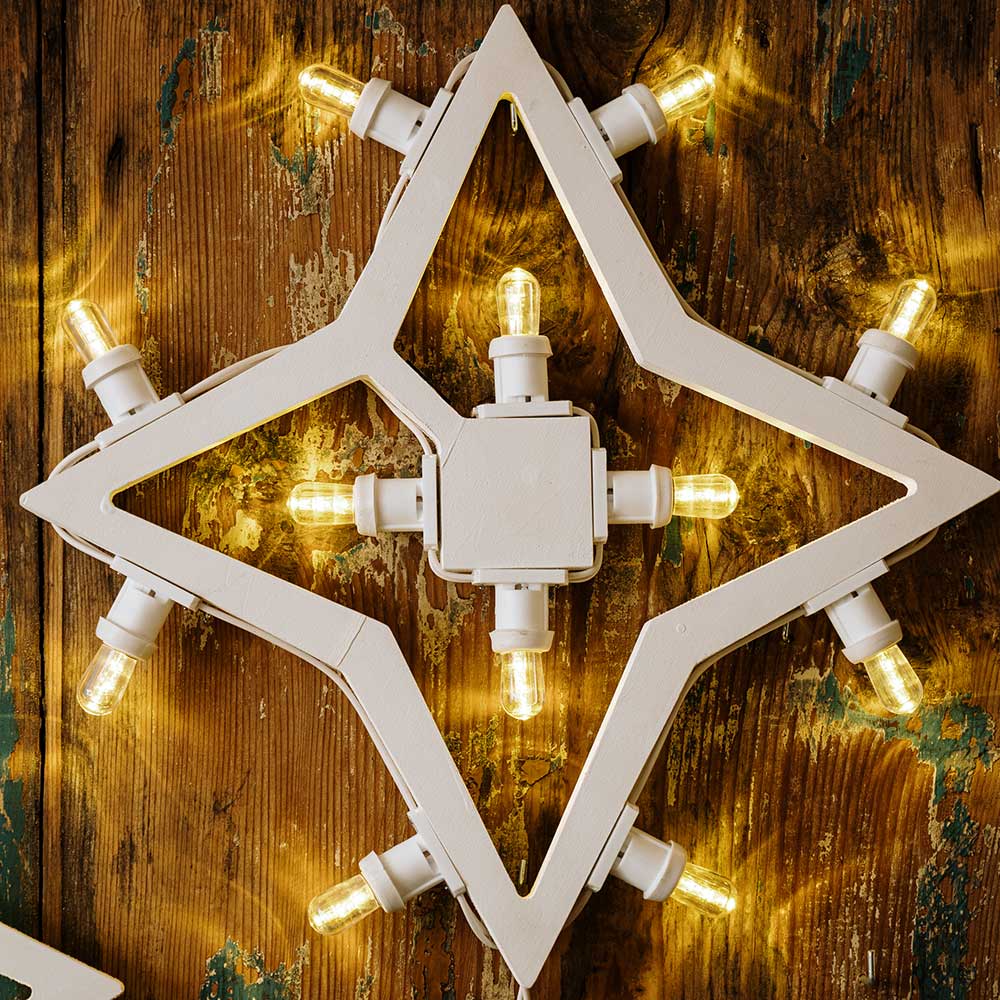 Lampada stella 4 punte