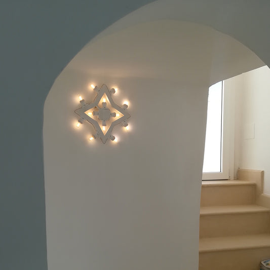 Lampada stella 4 punte